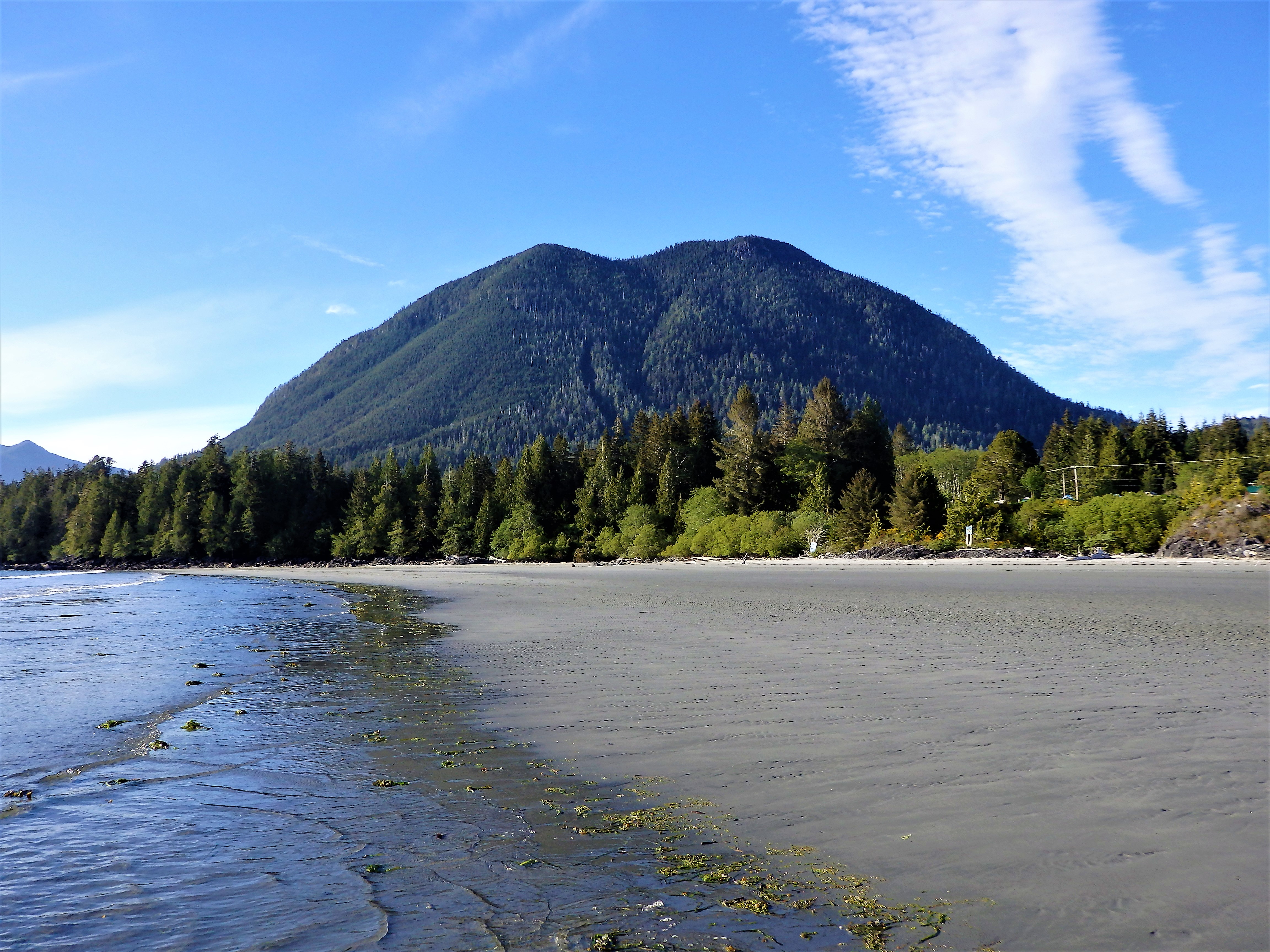 Lone Cone mountain seen from the beach